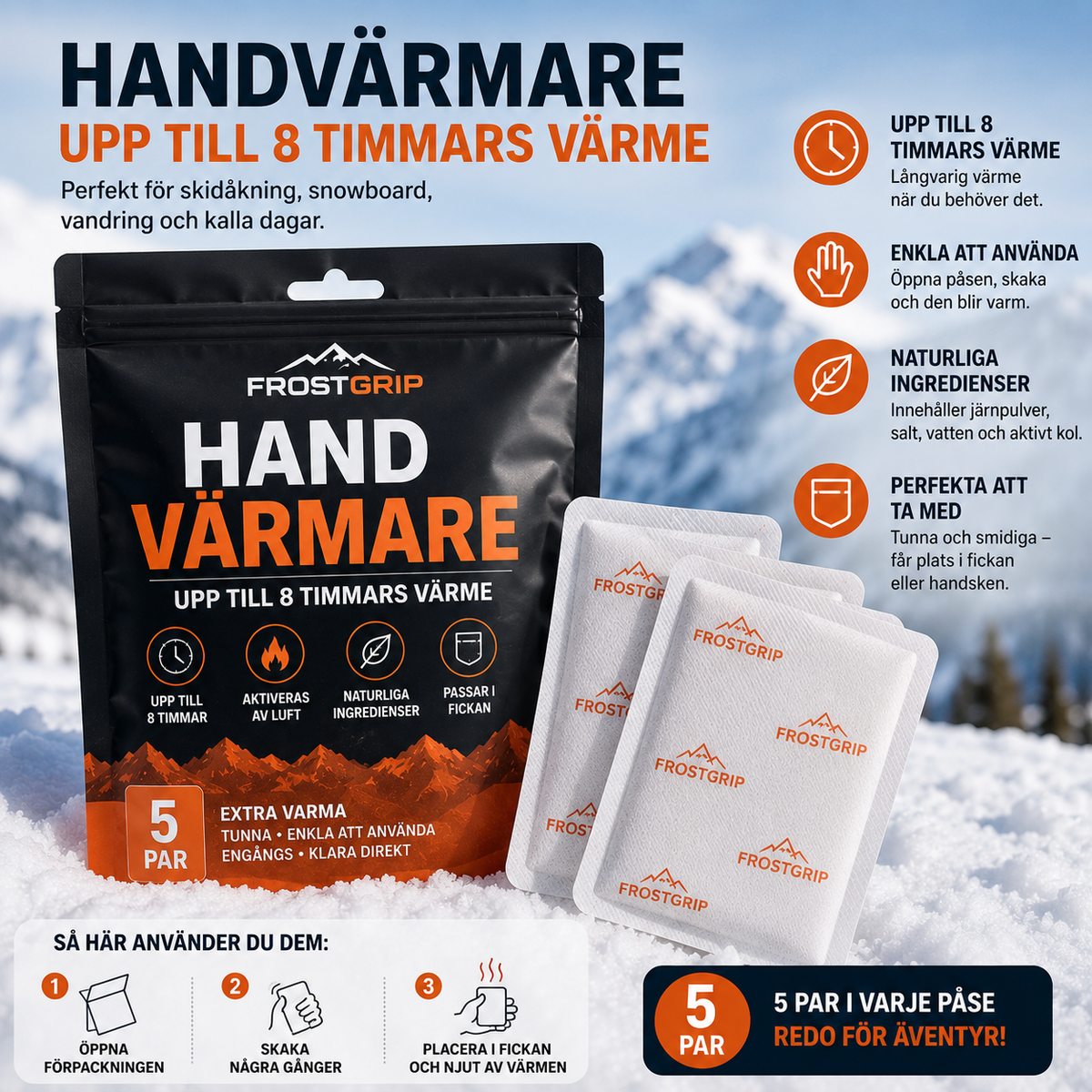Håll händerna varma i backen