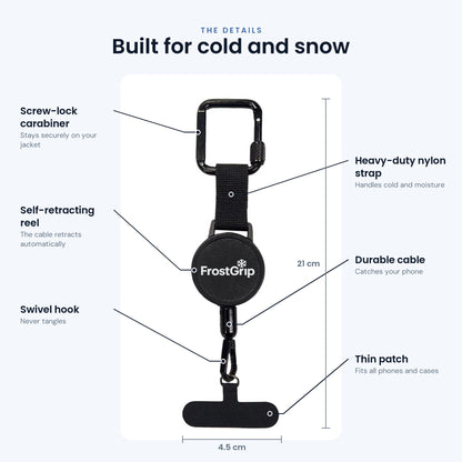 FrostGrip anti-drop phone tether