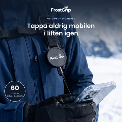 FrostGrip anti-drop mobilrem – tappa aldrig mobilen i liften