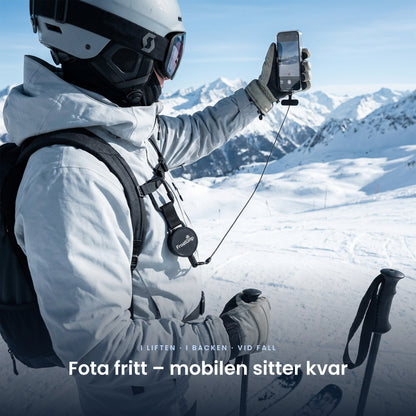 Fota fritt i backen – mobilen sitter kvar